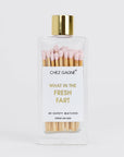 What In The Fresh Fart Matches - Glass Bottle Matchsticks - Light Pink