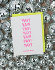 Yay! Yay! Yay! Congrats Friend!- Letterpress Card