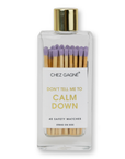 Don't Tell Me To Calm Down Matches - Glass Bottle Matchsticks Lavender