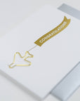 Banner: Congratulations Paper Clip Letterpress Greeting Card