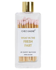 What In The Fresh Fart Matches - Glass Bottle Matchsticks - Light Pink