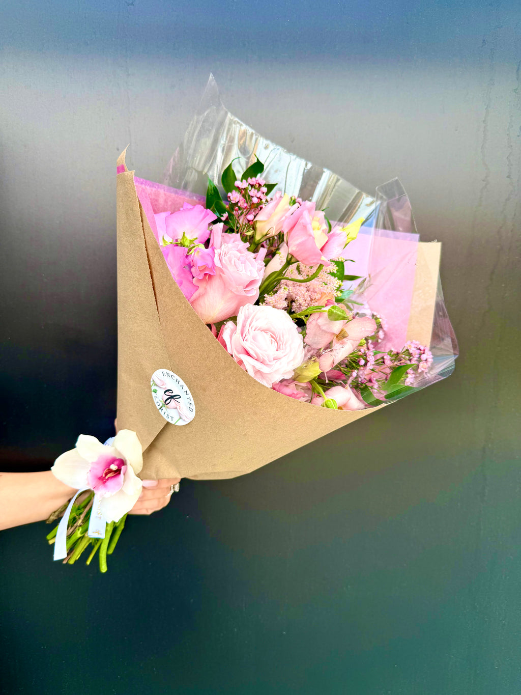 Designers Choice Wrapped Bouquet – Enchanted Florist