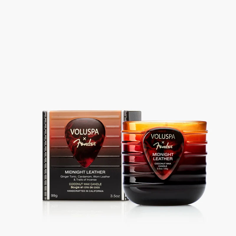 Voluspa - Midnight Leather mini boxed candle 3.5oz