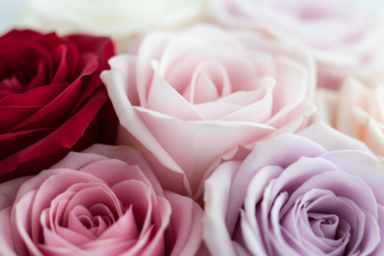 close up photo of roses only